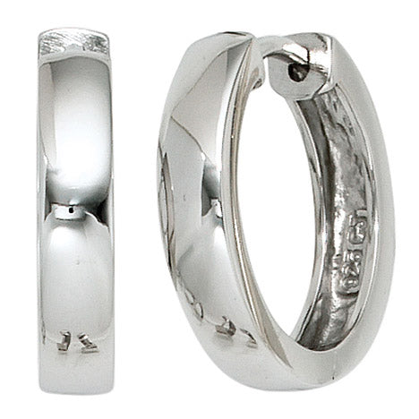 Creolen rund 925 Sterling Silber Ohrringe Silberohrringe Silbercreolen