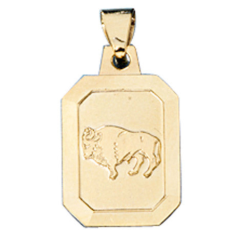 Anhänger Sternzeichen Stier 333 Gold Gelbgold matt Sternzeichenanhänger