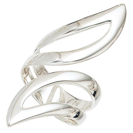 Damen Ring offen breit 925 Sterling Silber Silberring