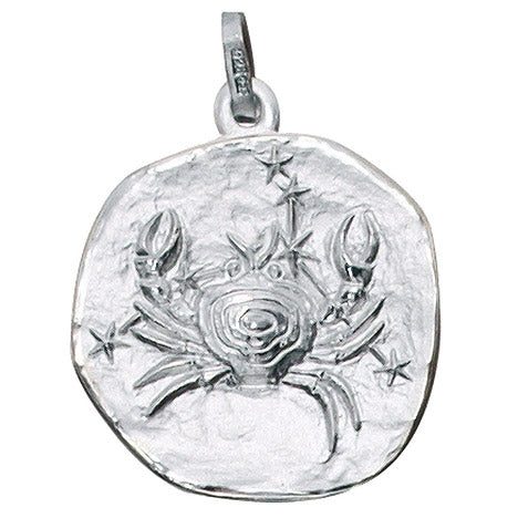 Anhänger Sternzeichen Krebs 925 Sterling Silber matt Sternzeichenanhänger