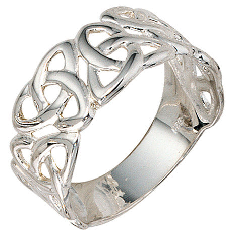 Damen Ring breit 925 Sterling Silber Silberring