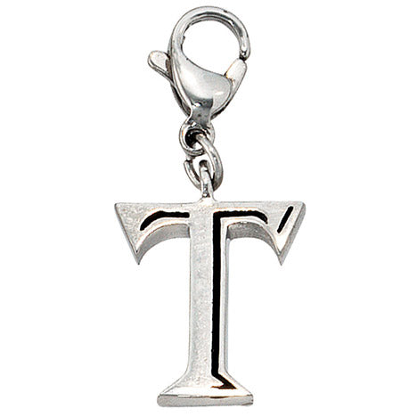 Einhänger Charm Buchstabe T Edelstahl
