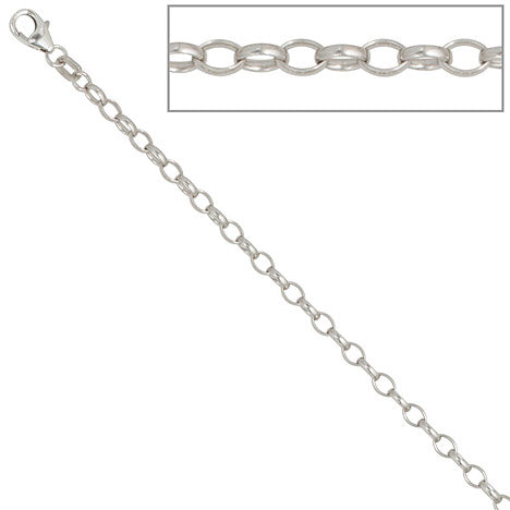 Ankerkette 925 Silber 3 0 mm 60 cm Halskette Kette Silberkette Karabiner