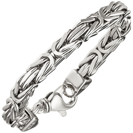 Königsarmband 925 Sterling Silber 20 cm Armband Silberarmband Karabiner