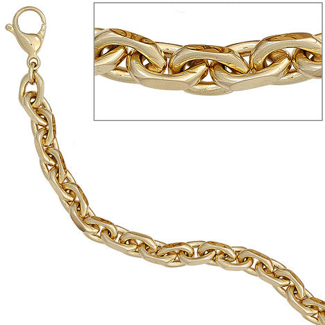 Ankerarmband 585 Gold Gelbgold 21 cm Armband Goldarmband Karabiner