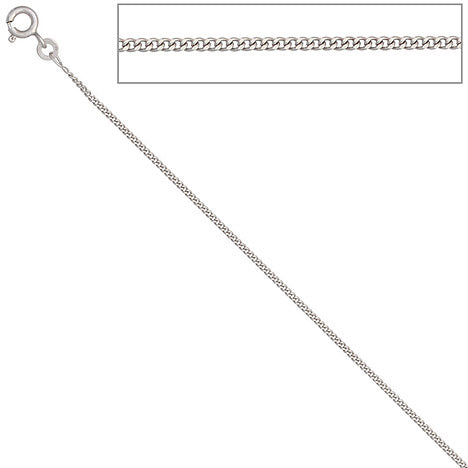 Panzerkette 585 Weißgold 1 3 mm 36 cm Gold Kette Halskette Weißgoldkette