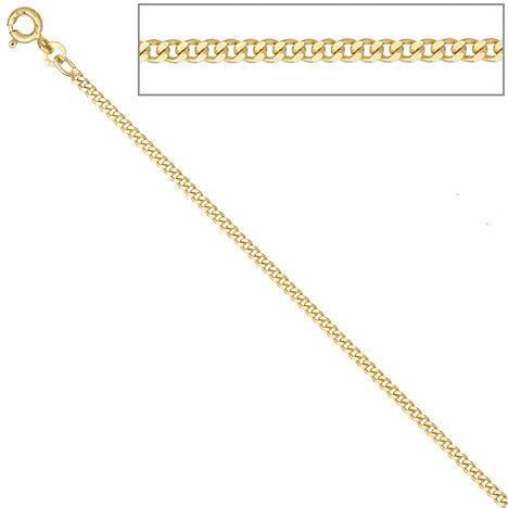 Panzerkette 585 Gelbgold 2 1 mm 42 cm Gold Kette Halskette Goldkette Federring