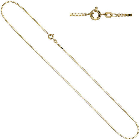 Venezianerkette 333 Gelbgold 1 0 mm 38 cm Gold Kette Halskette Goldkette