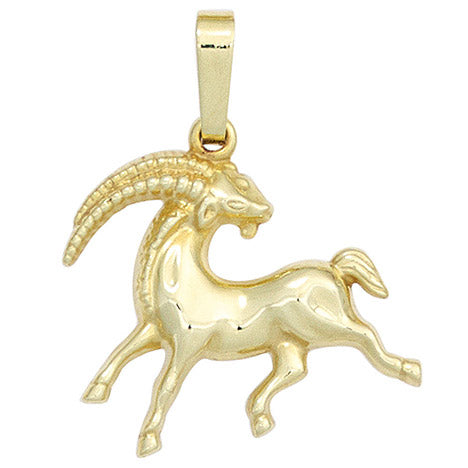 Anhänger Sternzeichen Steinbock 333 Gold Gelbgold Sternzeichenanhänger