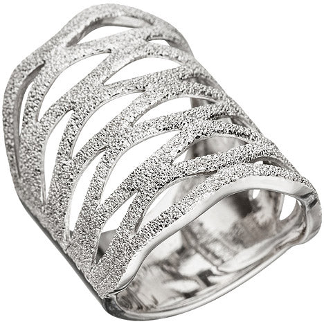 Damen Ring breit 925 Sterling Silber Silberring