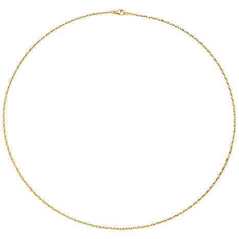 Halsreif Halskette 750 Gold Gelbgold diamantiert 1 0 mm 42 cm Kette Goldkette