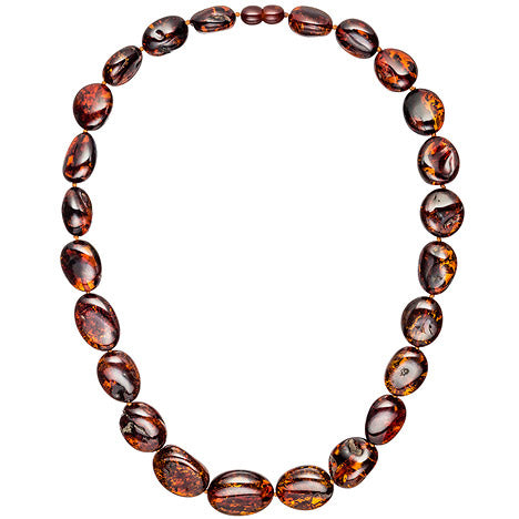 Kette Collier Bernstein Verlauf 50 cm Halskette Bernsteinkette Bernsteincollier