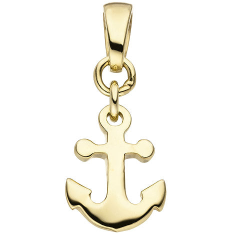 Anhänger Anker 375 Gold Gelbgold Goldanhänger Ankeranhänger