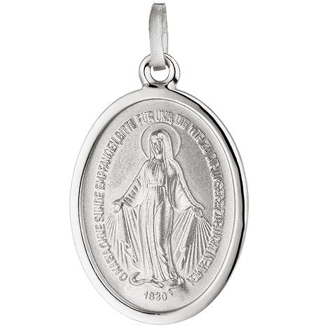 Anhänger Milagrosa 925 Sterling Silber teil matt Silberanhänger