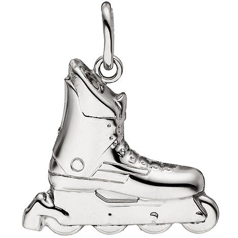 Anhänger Inline-Skate 925 Sterling Silber teil matt Silberanhänger – GOETTGEN