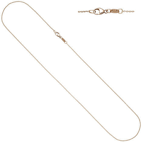 Ankerkette rund 585 Gold Rotgold 1 0 mm 40 cm Kette Halskette Rotgoldkette