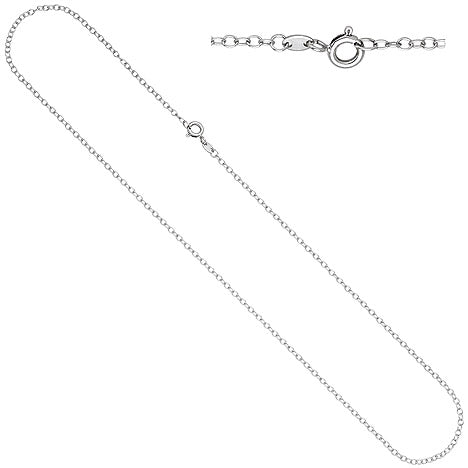 Ankerkette weit 585 Gold Weißgold 2 0 mm 45 cm Kette Halskette Weißgoldkette