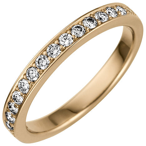 Damen Ring 585 Gold Gelbgold 17 Diamanten Brillanten 0 50ct. Diamantring
