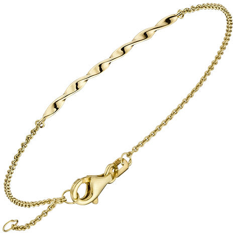 Armband 585 Gold Gelbgold 17 5 cm Goldarmband