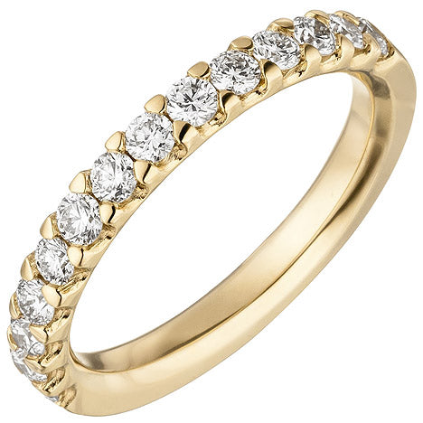 Damen Ring 585 Gold Gelbgold 14 Diamanten Brillanten 0 56ct. Diamantring
