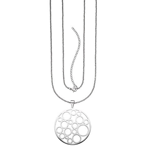 Collier Kette mit Anhänger Edelstahl 80 cm