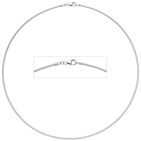 Halsreif 925 Sterling Silber 1 1 mm 38 cm Silberkette Karabiner