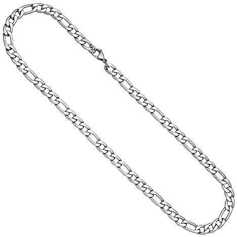 Figarokette Edelstahl 50 cm Kette Halskette Karabiner