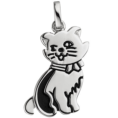 Anhänger Katze 925 Sterling Silber
