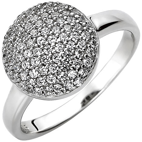 Damen Ring 925 Sterling Silber 78 Zirkonia Silberring