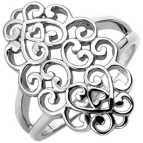 Damen Ring 925 Sterling Silber Silberring