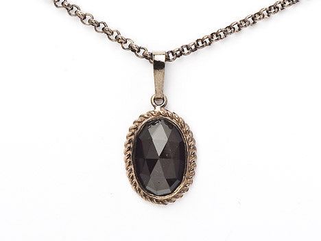 Collier Kette mit Anhänger Granat 925