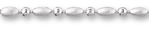 Bild Kugelkette aus  länglichen und runden Gliedern 
