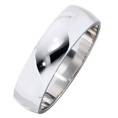 Armreif Armband oval breit 925 Sterling Silber Kastenschloss Silberarmreif
