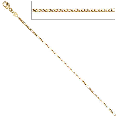 Bingokette 585 Gelbgold 1 2 mm 38 cm Gold Kette Halskette Goldkette Karabiner