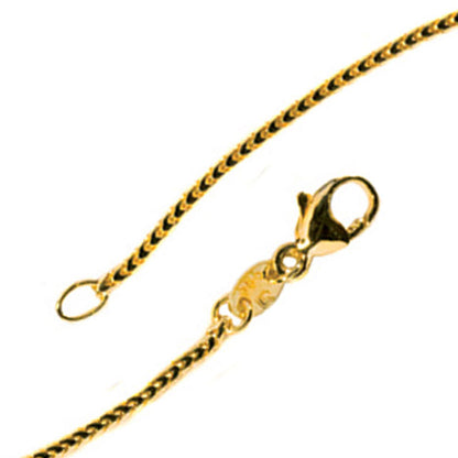 Bingokette 585 Gelbgold 1 2 mm 38 cm Gold Kette Halskette Goldkette Karabiner