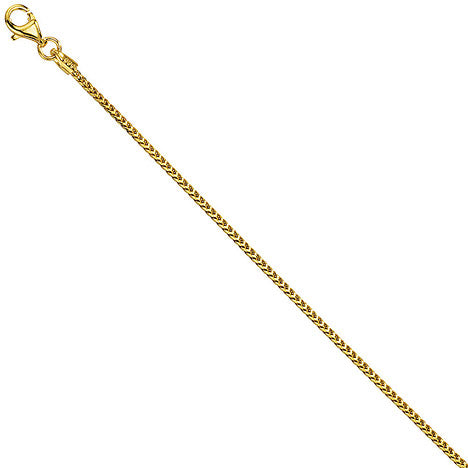 Bingokette 585 Gelbgold 1 5 mm 42 cm Gold Kette Halskette Goldkette Karabiner