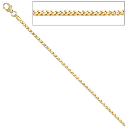 Bingokette 585 Gelbgold 1 5 mm 42 cm Gold Kette Halskette Goldkette Karabiner