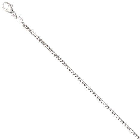 Bingokette 585 Weißgold 1 5 mm 45 cm Gold Kette Halskette Weißgoldkette