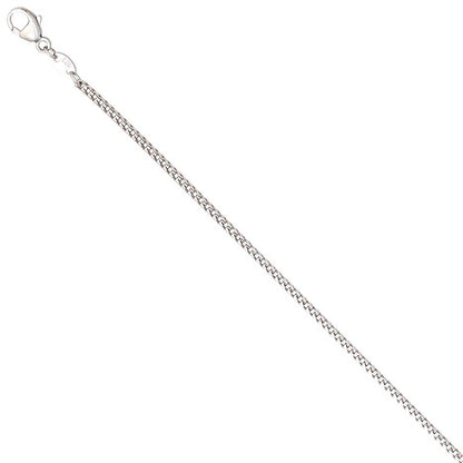 Bingokette 585 Weißgold 1 5 mm 45 cm Gold Kette Halskette Weißgoldkette