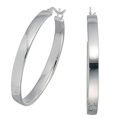 Creolen rund 925 Sterling Silber Ohrringe Silberohrringe Silbercreolen