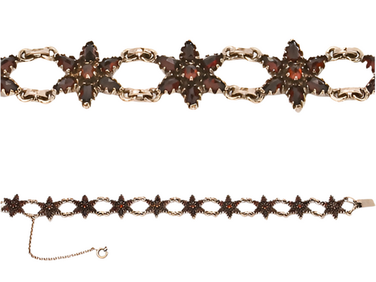 Armband Granat 925