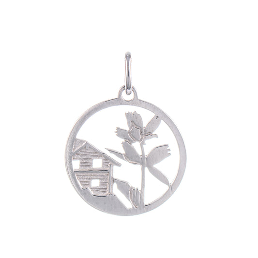 Anhänger Enzian 925 Silber