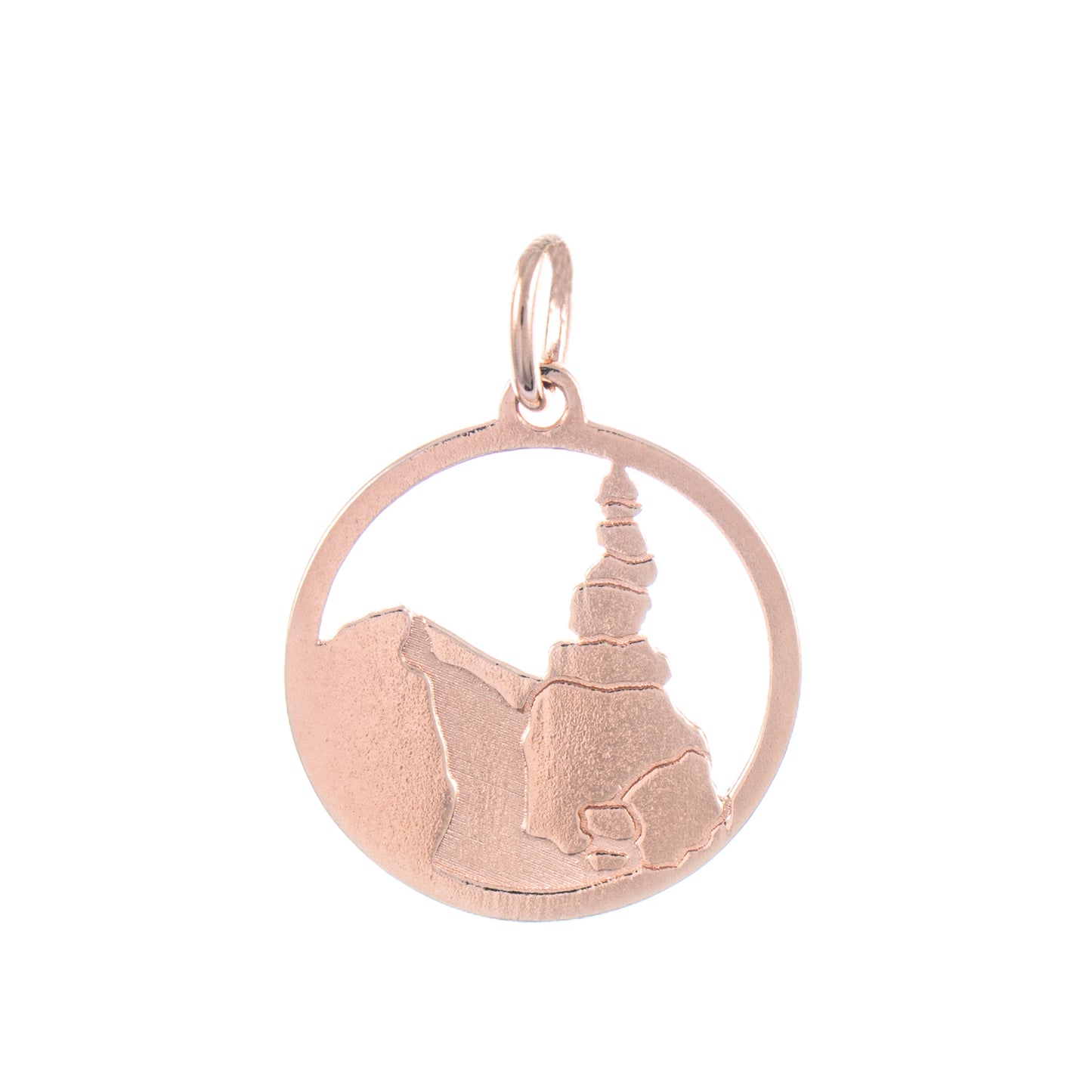 Anhänger Stoamandl Steinmännchen 925 Silber rosé vergoldet