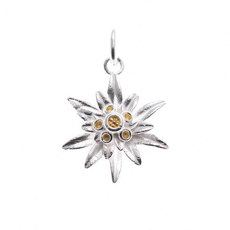 Anhänger 925 Silber Tracht Edelweiss