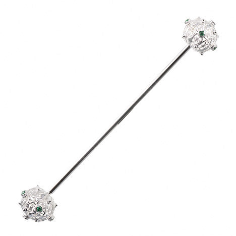 Haarnadel - Haarspiess 925 Silber Tracht grün