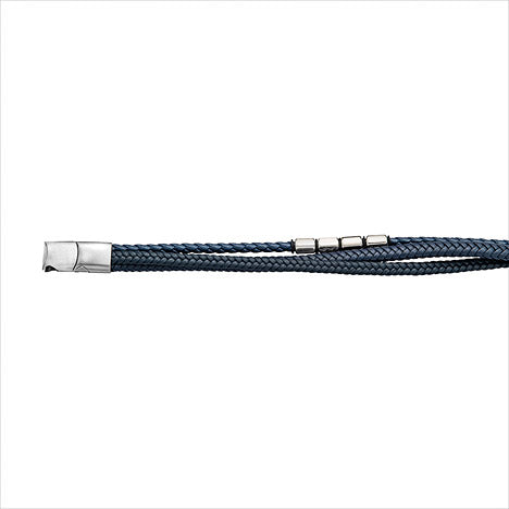Lederarmband blau