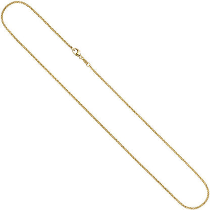 Erbskette 585 Gelbgold 1 5 mm 36 cm Gold Kette Halskette Goldkette Karabiner