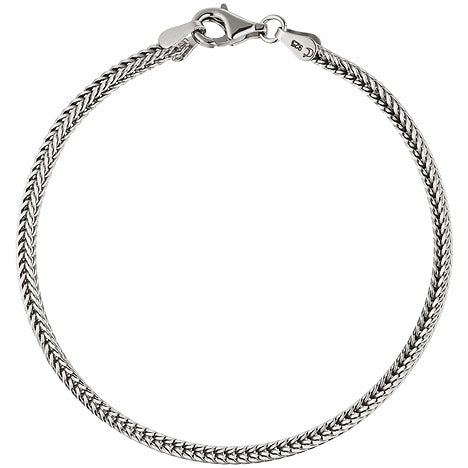 Fuchsschwanzarmband 925 Sterling Silber 19 cm Armband Silberarmband