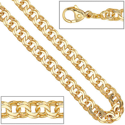 Garibaldiarmband 585 Gold Gelbgold 19 cm Armband Goldarmband Karabiner