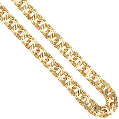 Garibaldikette 585 Gelbgold 5 2 mm 45 cm Gold Kette Halskette Goldkette